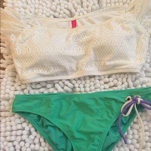 Off the shoulder bathing suit top